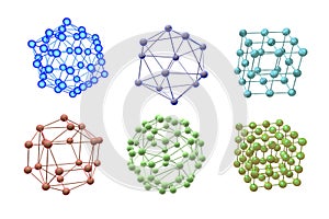 Molecules of different shapes