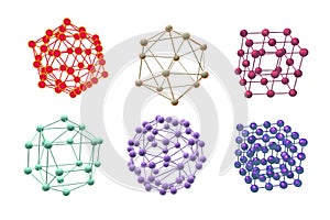 Molecules of different shapes