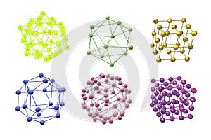 Molecules of different shapes