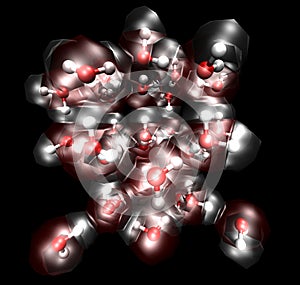 Molecules in an Ice crystal