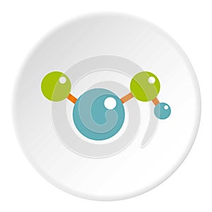 Molecules icon circle