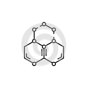 molecules icon. Element of physics science for mobile concept and web apps icon. Thin line icon for website design and development