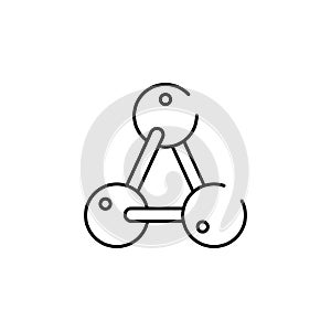 molecules icon. Element of physics science for mobile concept and web apps icon. Thin line icon for website design and development