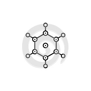 molecules icon. Element of physics science for mobile concept and web apps icon. Thin line icon for website design and development