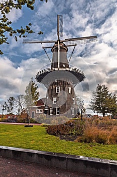 Molen De Valk is a tower mill and museum in Leiden, Netherlands