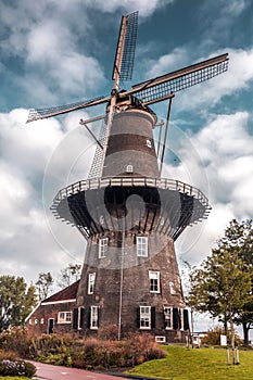 Molen De Valk is a tower mill and museum in Leiden, Netherlands