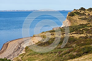 Moler cliffs on island Fur photo