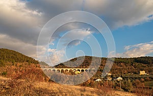 Molise, Italy. Spectacular winter panorama