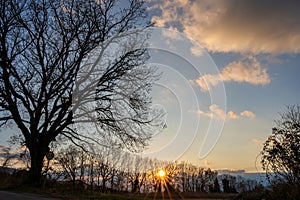 Molise, Italy. Spectacular winter panorama