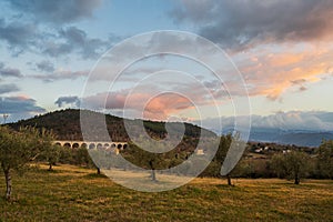 Molise, Italy. Spectacular winter panorama