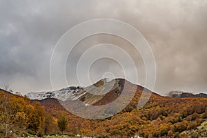 Molise, Mainarde. Autumn landscape. Foliage