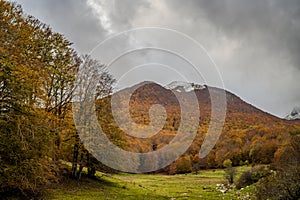 Molise, Mainarde. Autumn landscape. Foliage