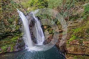 Molise, the waterfalls of Carpinone