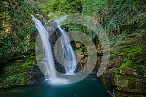 Molise, the waterfalls of Carpinone