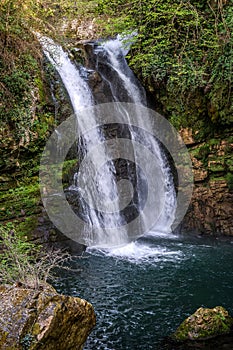 Molise, the waterfalls of Carpinone