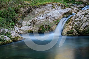 Molise, the waterfalls of Carpinone