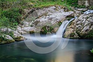 Molise, the waterfalls of Carpinone