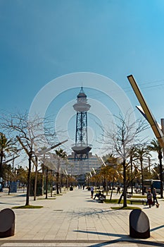 Moll de Barcelona and Jaume I Tower.