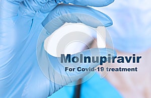 Molnupiravir experimental oral antiviral drug that blocks COVID 19 Coronavirus in 24 hours New study. white pill of therapy