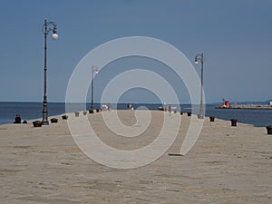 Molo Audace pier in Trieste photo