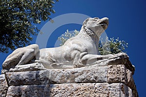 Molossian Dog Statue in Kerameikos Ancient Site