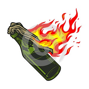 Molotov cocktail icon