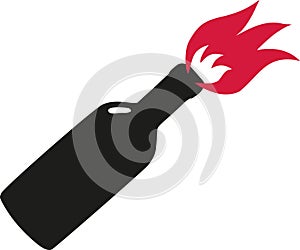 Molotov cocktail icon photo
