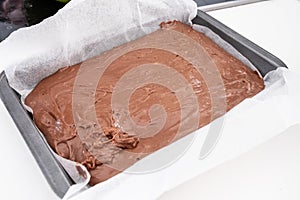 Molten chocolate fudge mixture