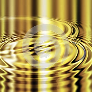Molten gold ripples