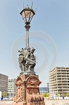 Moltke Bridge in Berlin, Germany.
