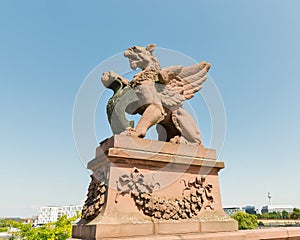 Moltke Bridge in Berlin, Germany.