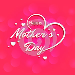 Happy Mothers Day background greetings card .