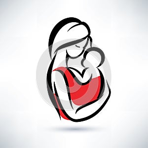 Mom and baby symbol