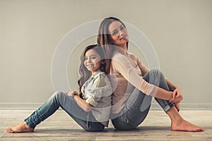 Mom and daughter