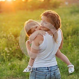 Mom with daughter