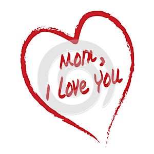 Mom i love you card