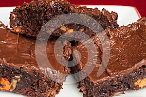 Mom`s homemade gooey chocolate brownie bars