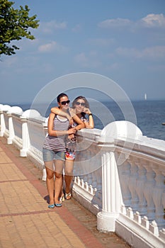 Mom and teenage daughter