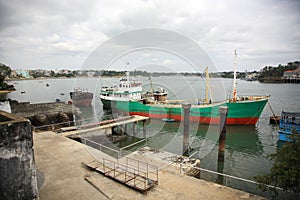 Mombasa old town harbour photo