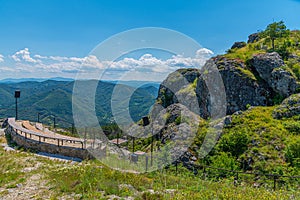 Momchilova krepost fortress in Rhodopes mountains in Bulgaria