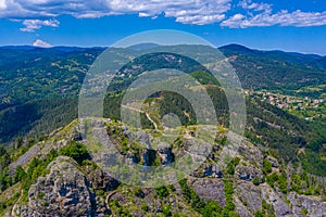 Momchilova krepost fortress in Rhodopes mountains in Bulgaria