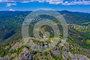 Momchilova krepost fortress in Rhodopes mountains in Bulgaria