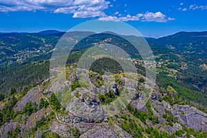 Momchilova krepost fortress in Rhodopes mountains in Bulgaria