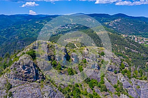 Momchilova krepost fortress in Rhodopes mountains in Bulgaria