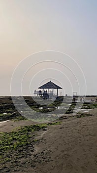 The moment when Anyer beach recedes