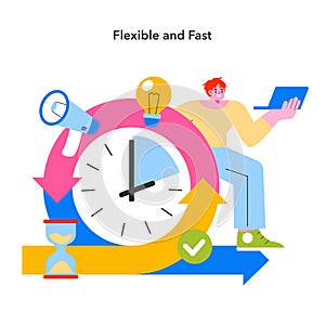 Momentary Marketing vector. A visual