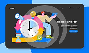 Momentary Marketing vector. A visual