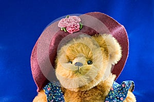 Momma teddy bear with hat photo