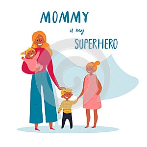 Mommy is my superhero text. For Happy Mother s Day