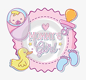 Mommys girl cartoon photo